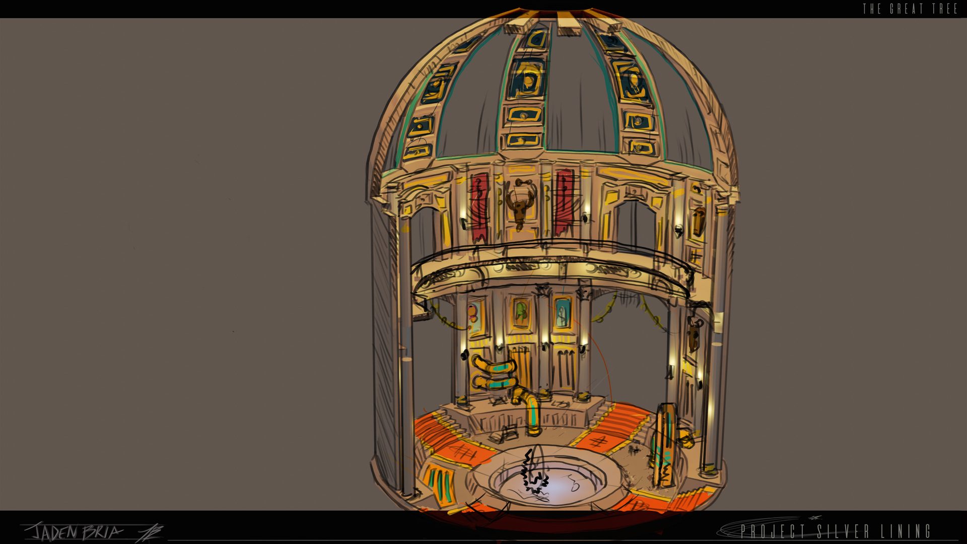 The Great Tree dome — concept art